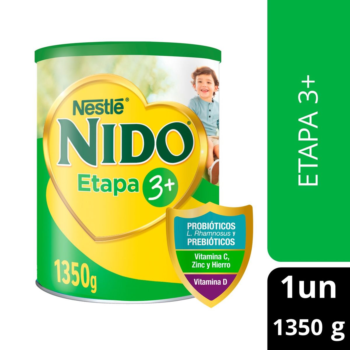 NIDO - Leche En Polvo Nido® Etapa 3+ Protectus Avanzado Tarro 1350g