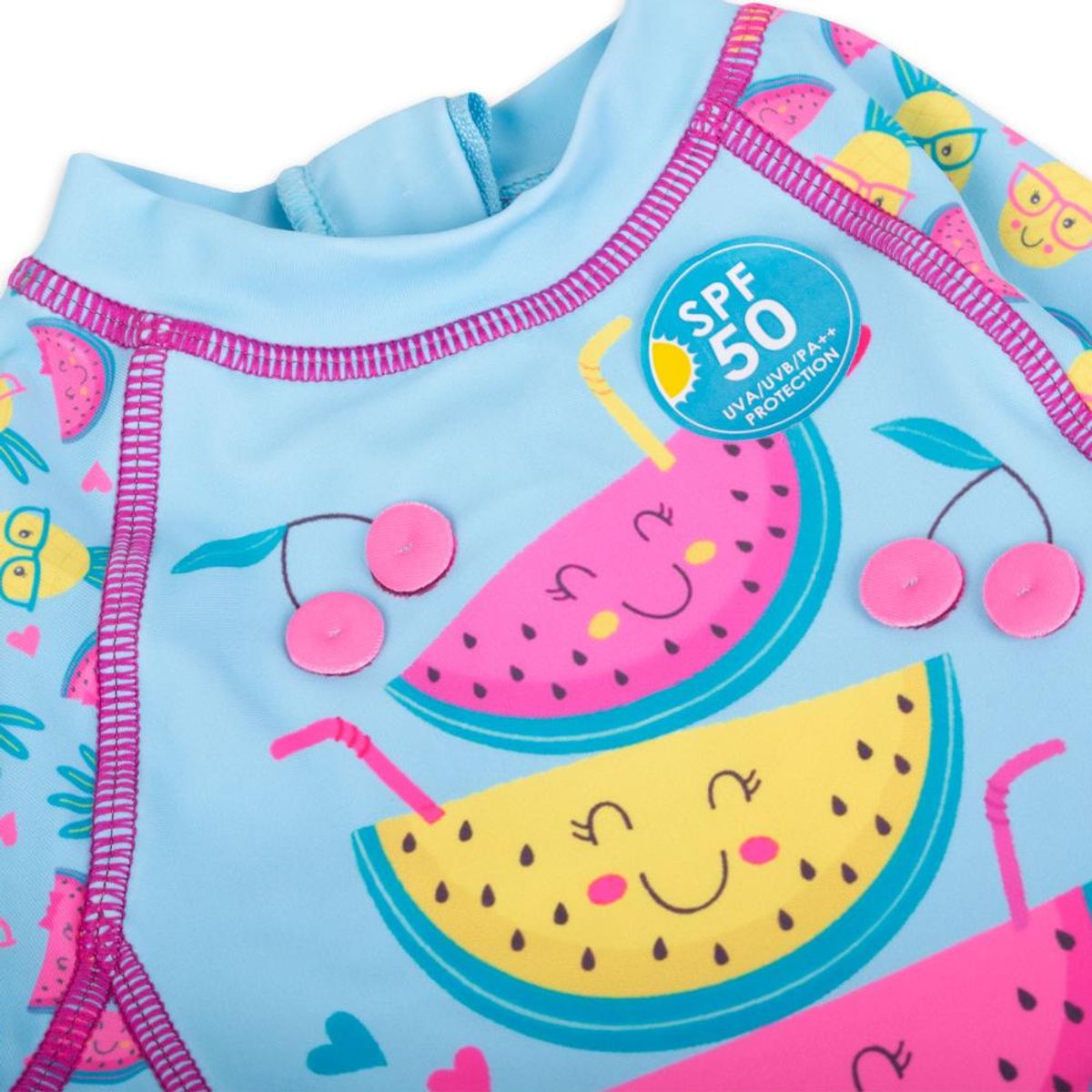 PILLIN - Polera UV + Gorro Bebé Niña Turquesa Pillin PILLIN