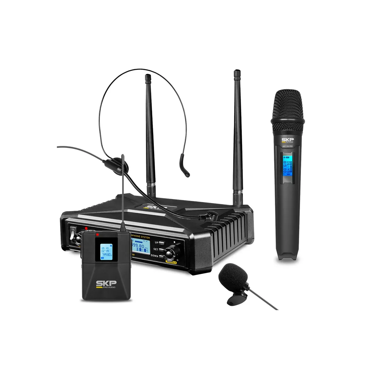 SKP - Kit Micrófono Inalámbrico MultiFrec. SKP UHF 700PRO SKP