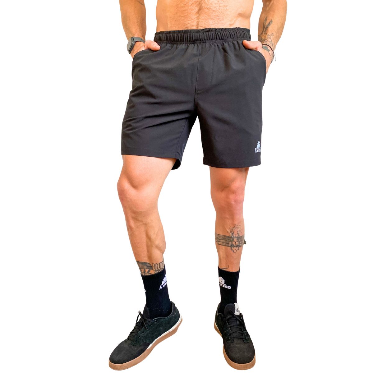 KONKO ACTIVE - Short Flex Clasico Negro Konko