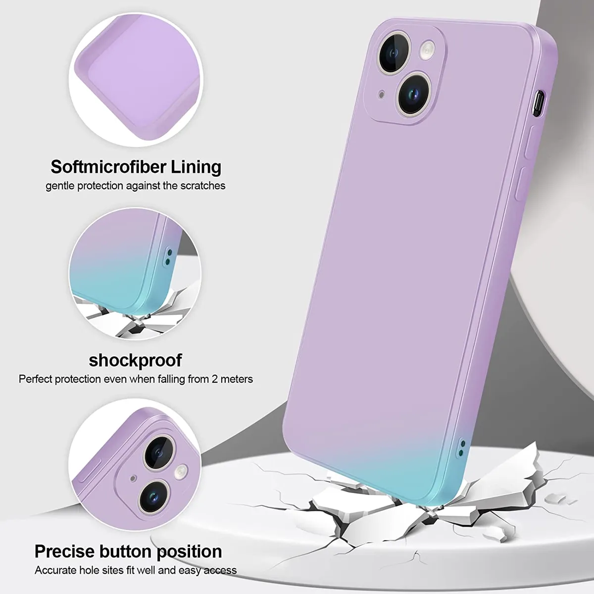 GENERICO - Carcasa para iPhone 14 Silicona Antideslizante Suave