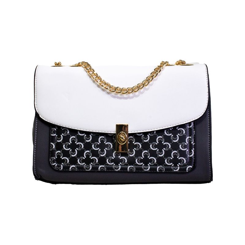 MAILEA - Cartera ecocuero rigida 3 colores para mujer negro