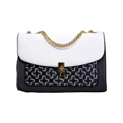 MAILEA - Cartera ecocuero rigida 3 colores para mujer negro