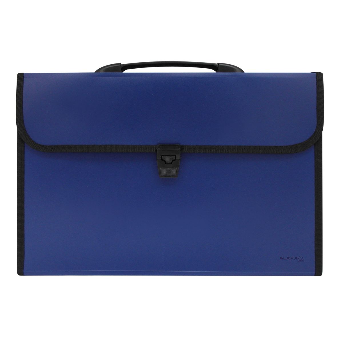 LAVORO - Maletin Con Fuelle Oficio Con Cierre Azul Lavoro