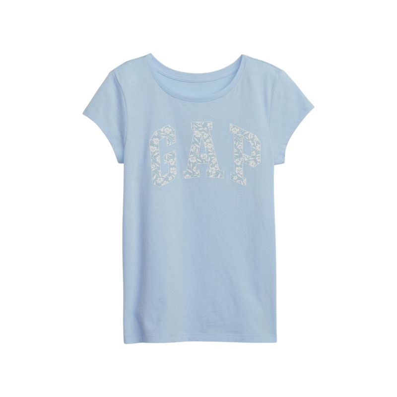 GAP - Polera Logo Manga Corta Celeste GAP