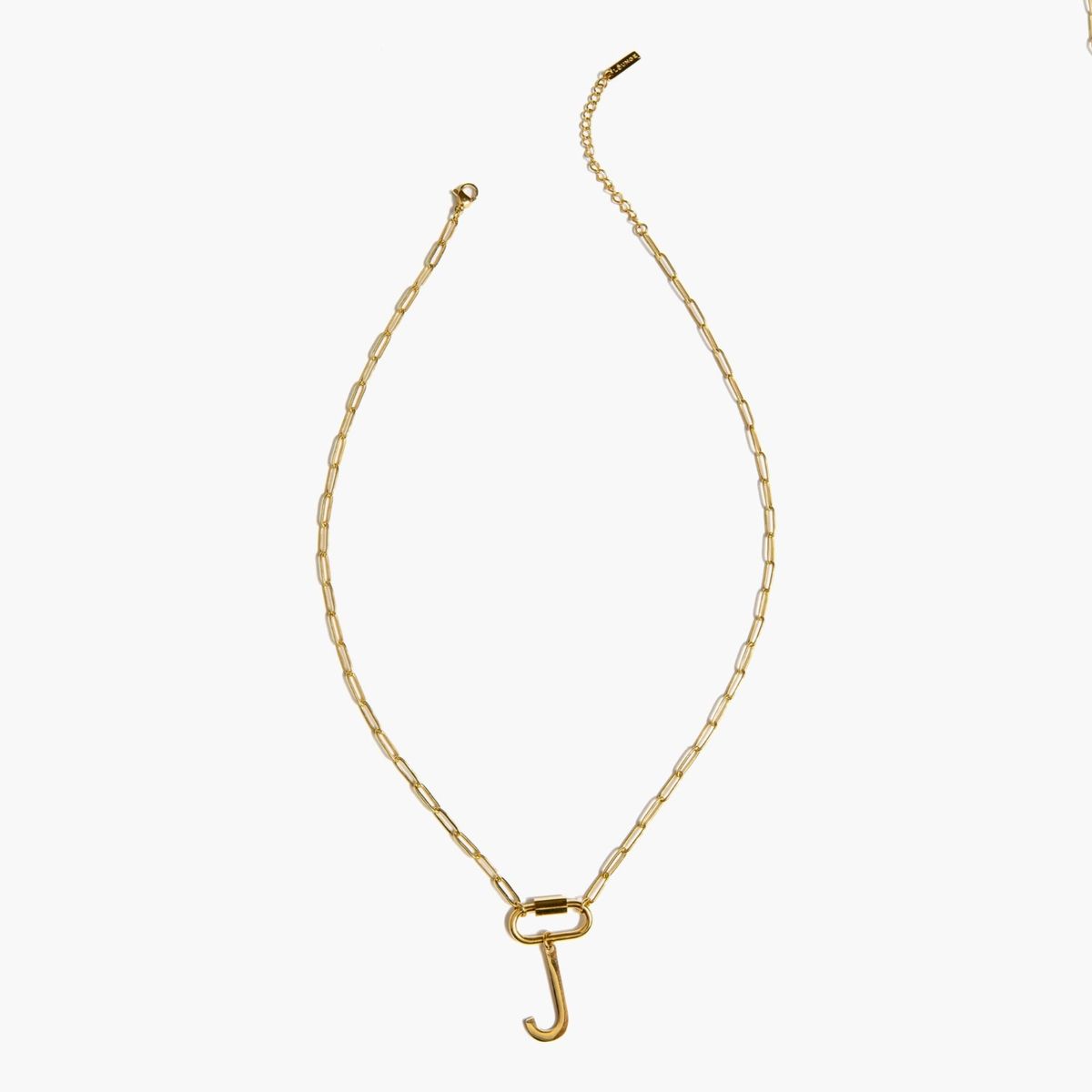 LOUNGE - Collar Mujer Broche Letra J Dorado LOUNGE