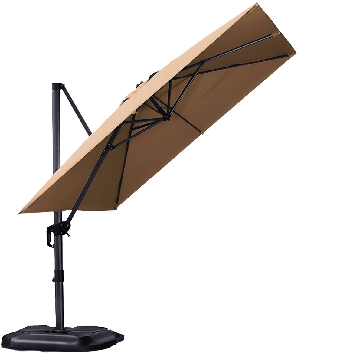 VINCENZI - Quitasol para terraza Lateral 360 Khaki Vincenzi