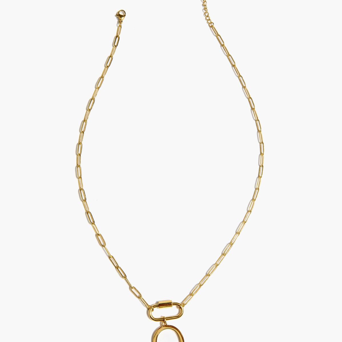 LOUNGE - Collar Mujer Broche Letra O Dorado LOUNGE