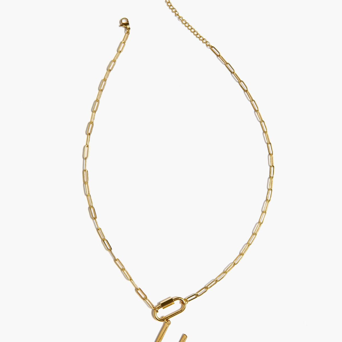 LOUNGE - Collar Mujer Broche Letra U Dorado LOUNGE