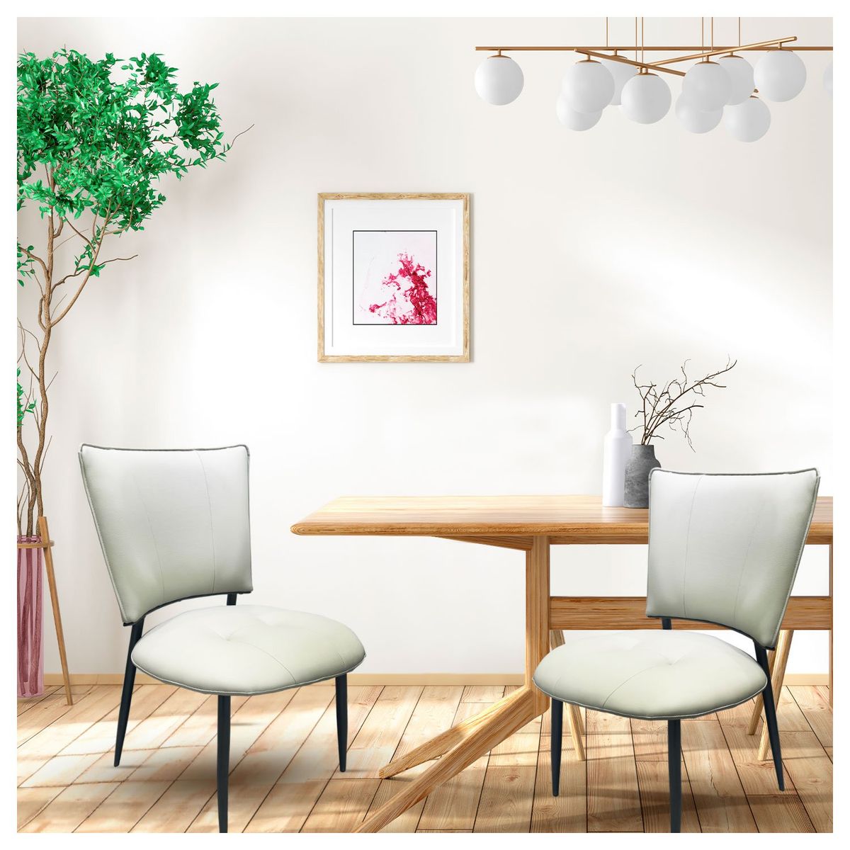 NOVAHUS - Pack 2 Silla comedor Luminae