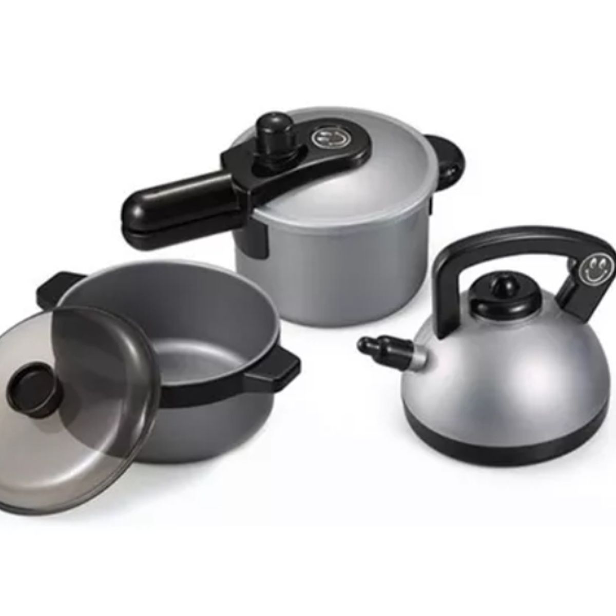 ESHOPANGIE - Set Juego De Cocina Elementos De Cocina Para Niñas Plateado