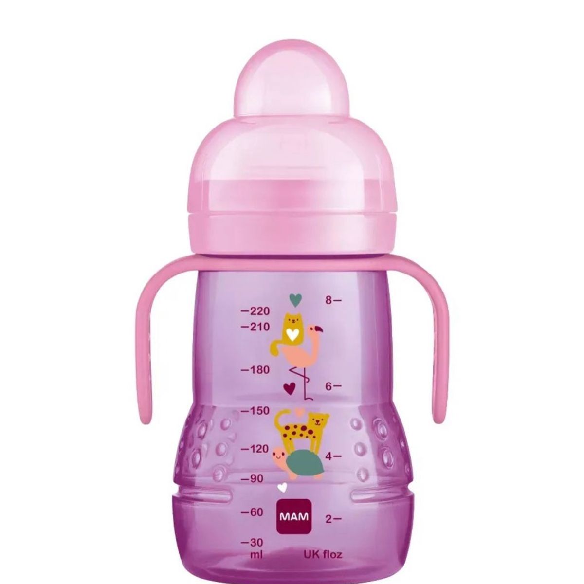 MAM - Vaso antiderrames con asas MAM 220ml rosa