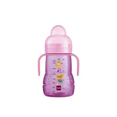 MAM - Vaso antiderrames con asas 220ml rosa