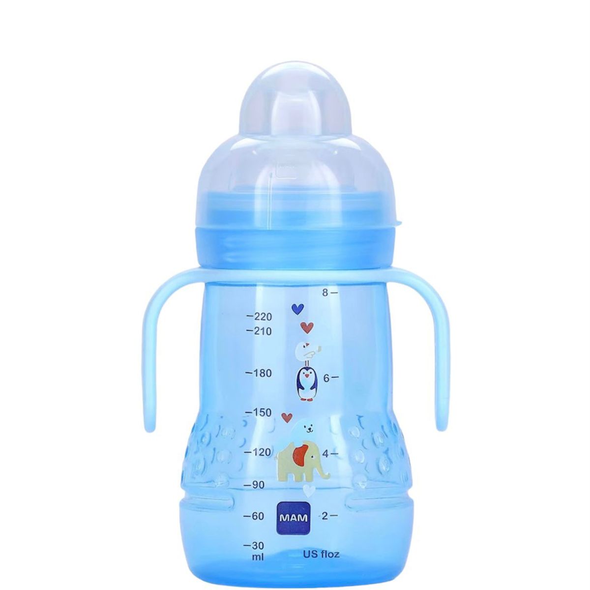 MAM - Vaso antiderrames con asas MAM 220ml celeste