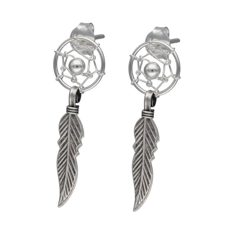 TODOJOYAS - Aros Plata 925 Atrapa Sueños Pasador
