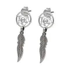 TODOJOYAS - Aros Plata 925 Atrapa Sueños Pasador