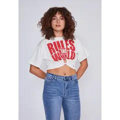 SIOUX - Polera Mujer Rules Crudo