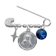 TODOJOYAS - Prendedor Plata 925 Sagrado Corazon de Jesus
