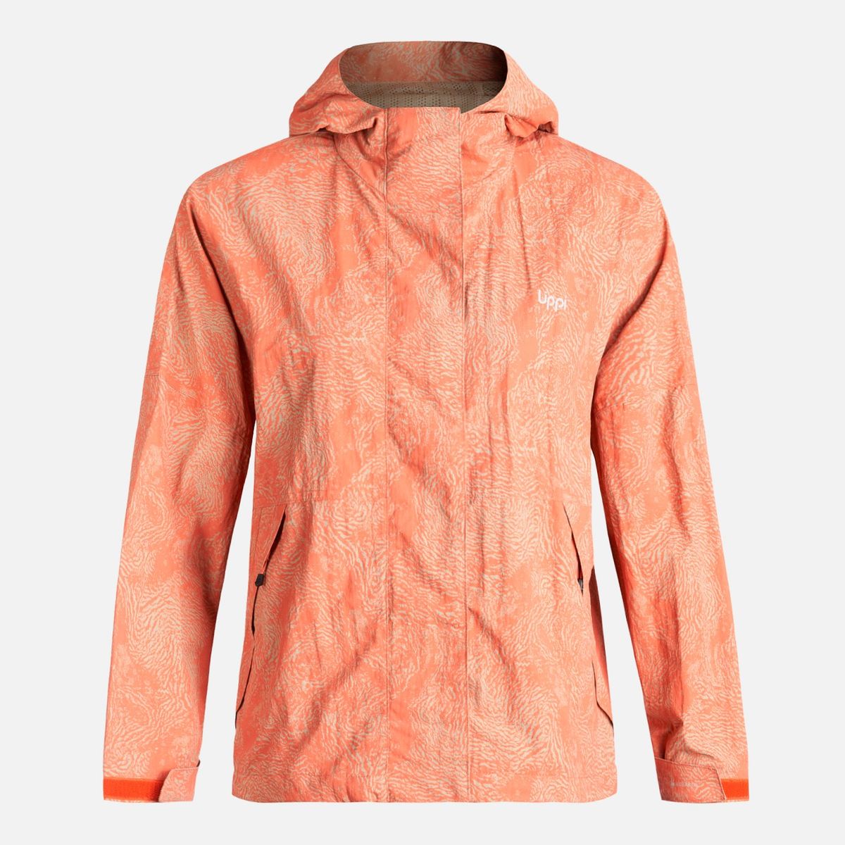 LIPPI - Chaqueta Mujer  CityMe WindBreaker Hoody Jacket Print Salmon Lippi