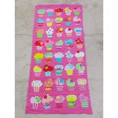 GENERICO - TOALLA DE PLAYA BAÑO PISCINA MICROFIBRA 75X150 CM DISEÑO SANDALIAS MULTICOLOR
