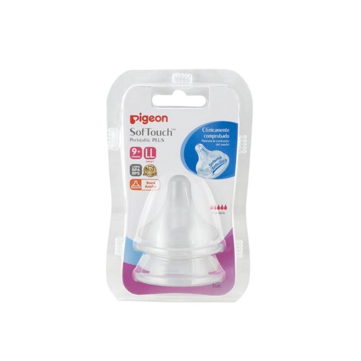 PIGEON - Chupete de repuesto softouch PIGEON talla LL 2un
