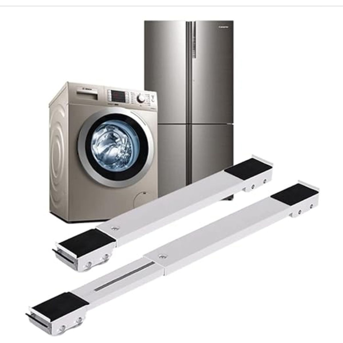 OEM - SOPORTE BASE CON FRENO PARA LAVADORA Y REFRIGERADOR