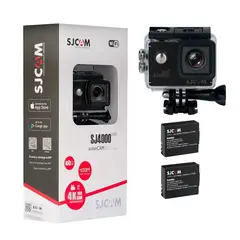 SJCAM - Cámara deportiva SJ4000 4K WiFi Cámara Sumergible 2 baterias