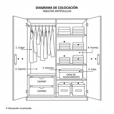 Imagen 2 del producto Tabletas antipolillas 15u- Protector de ropa