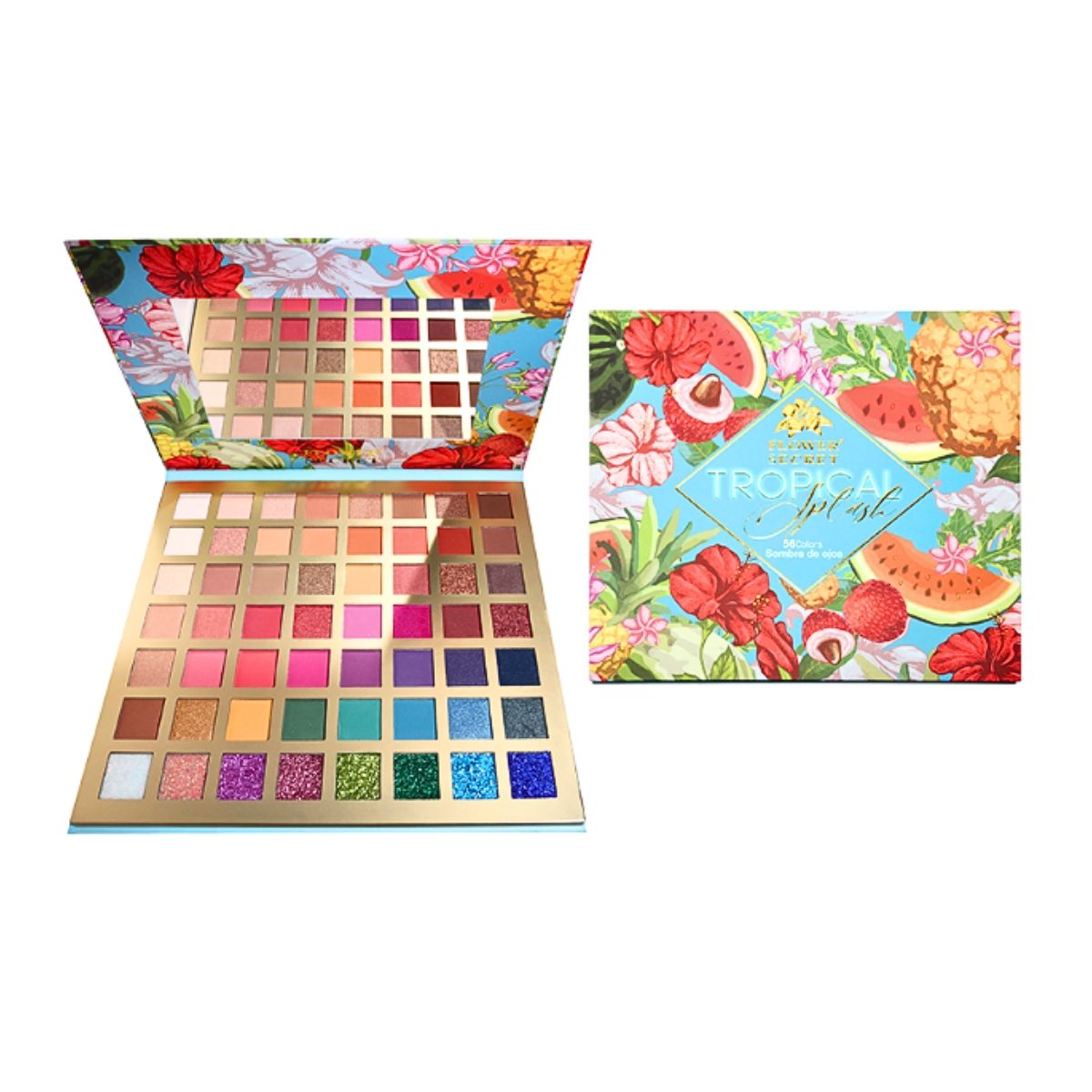 GENERICO - Paleta De Sombras 56 Colores Tropical.