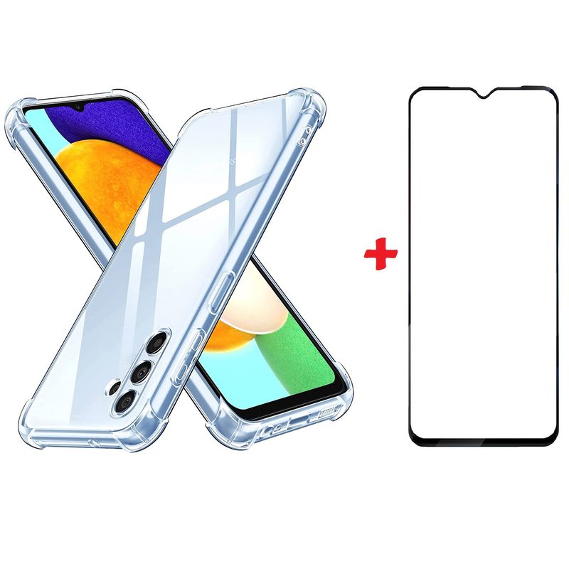 GENERICO - Carcasa Transparente Para Samsung A04s Con Lamina Completa