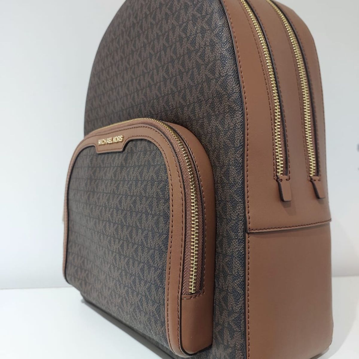 MICHAEL KORS - Mochila Michael Kors Jaycee Large  Monograma cafe