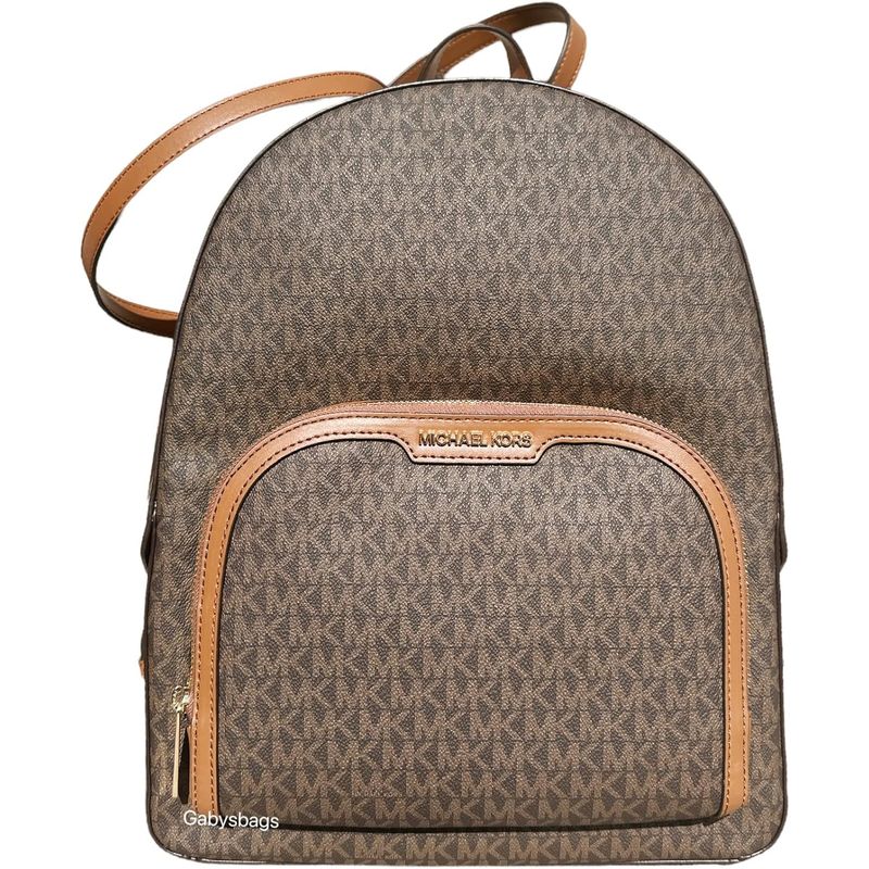 MICHAEL KORS - Mochila Michael Kors Jaycee LG Pkt Monograma cafe