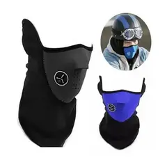 GENERICO - Mascara Termica Neopreno Con Cuello Polar Bici Moto