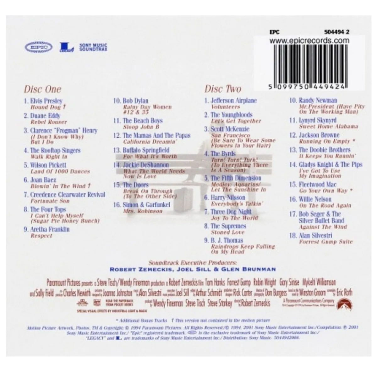 HITWAY MUSIC - FORREST GUMP - O.S.T. (2CD) - CD HITWAY MUSIC