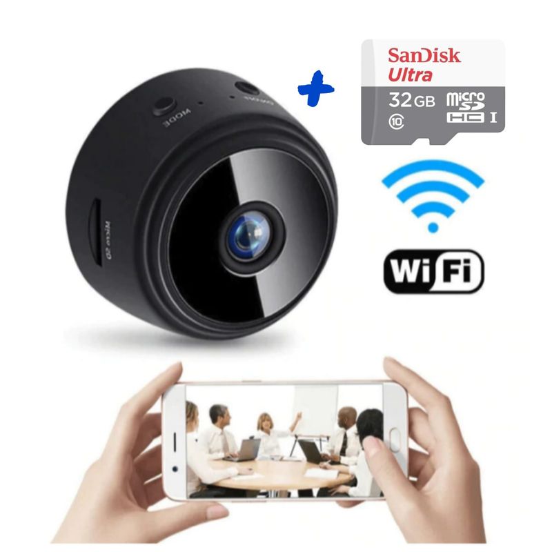 GENERICO - Mini Cámara De Seguridad Espía con Resolución de 1080p Visión Nocturna