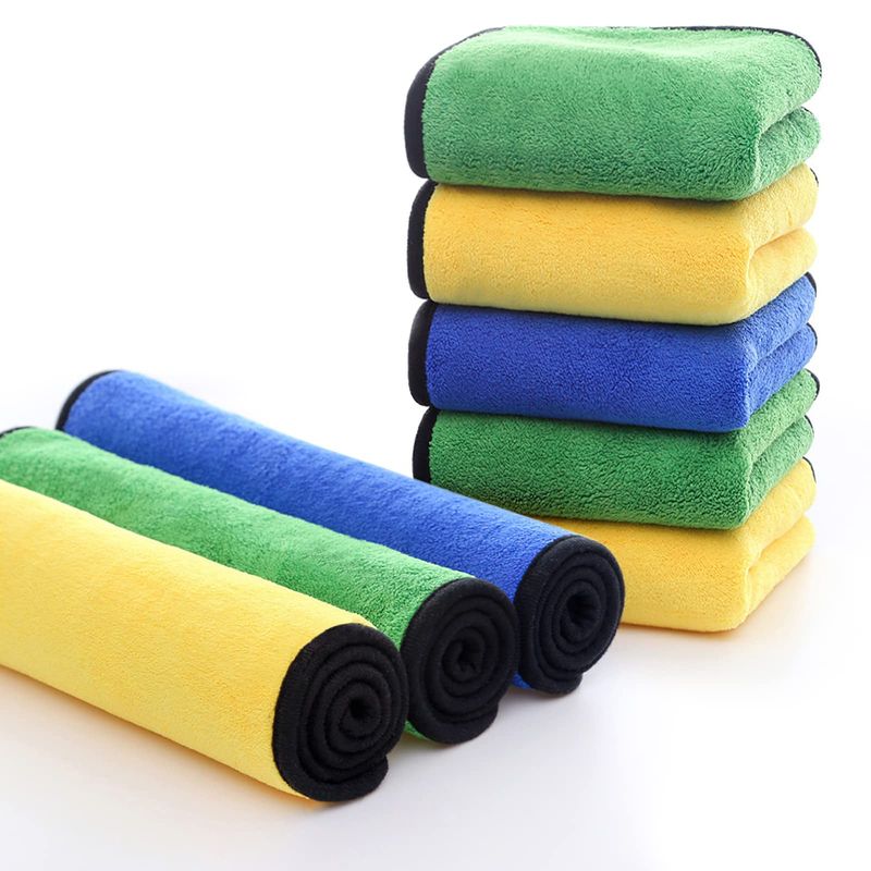 EVERSO - Pack 3 Paño De Limpieza De Coches  Absorbente Secado Rapido 30 x 40 cm