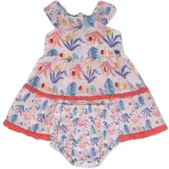 PILLIN - Vestido Bebe Niña Crudo