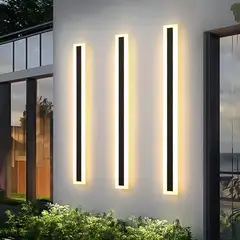 KUANGYE - Luz Foco Aplique Para Pared Led Exterior Blanco Calido 80cm