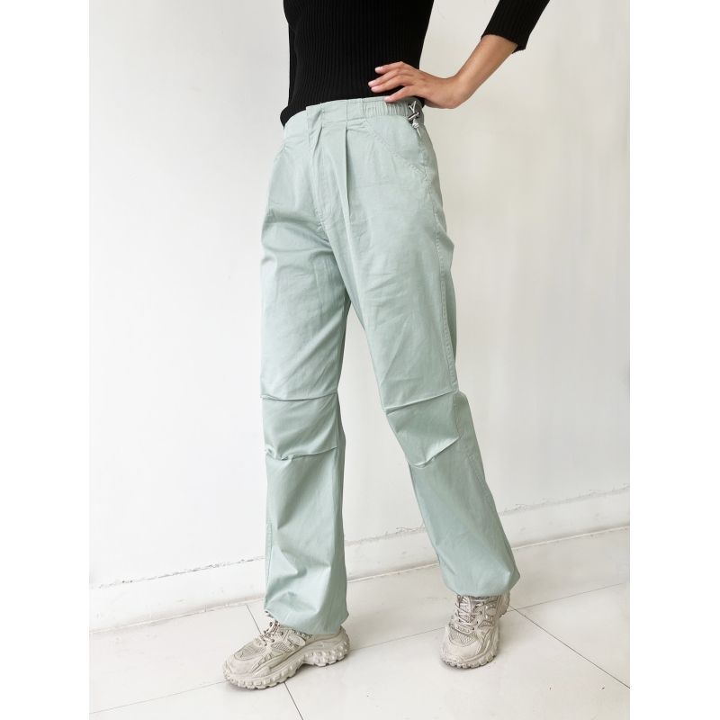 MOSS ROSE - Pantalones casuales de mujer verde menta