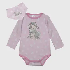 DISNEY - Set Bebe Bambi Happy Tambor Rosado