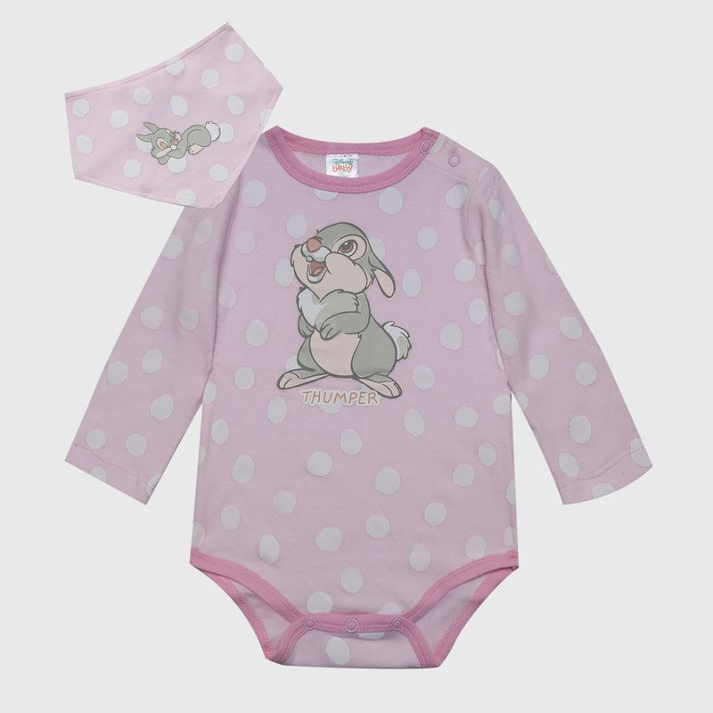 DISNEY - Set Bebe Bambi Happy Tambor Rosado Disney