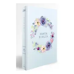 ORIGEN - Biblia Rvr60 - Nombres De Dios - Tapa Dura - Flores Azules