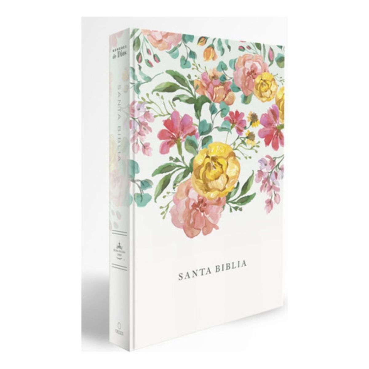 PENGUIN - Biblia Rvr60 - Nombres De Dios - Tapa Dura - Flores Naranjas