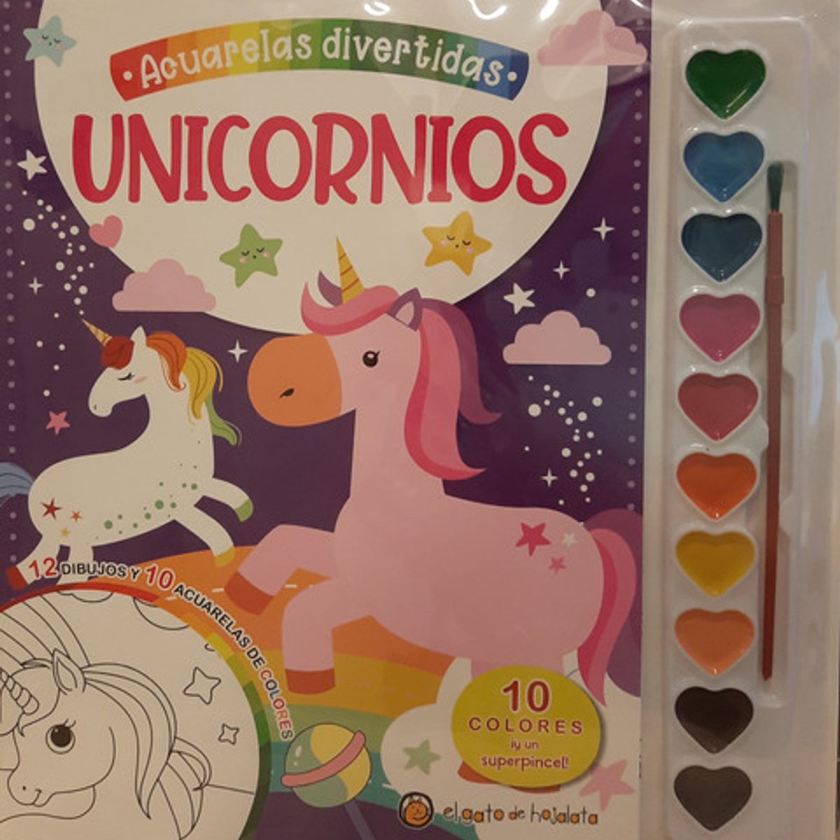 EL GATO DE HOJALATA - Acuarelas Divertidas - Unicornios - El Gato De Hojalata