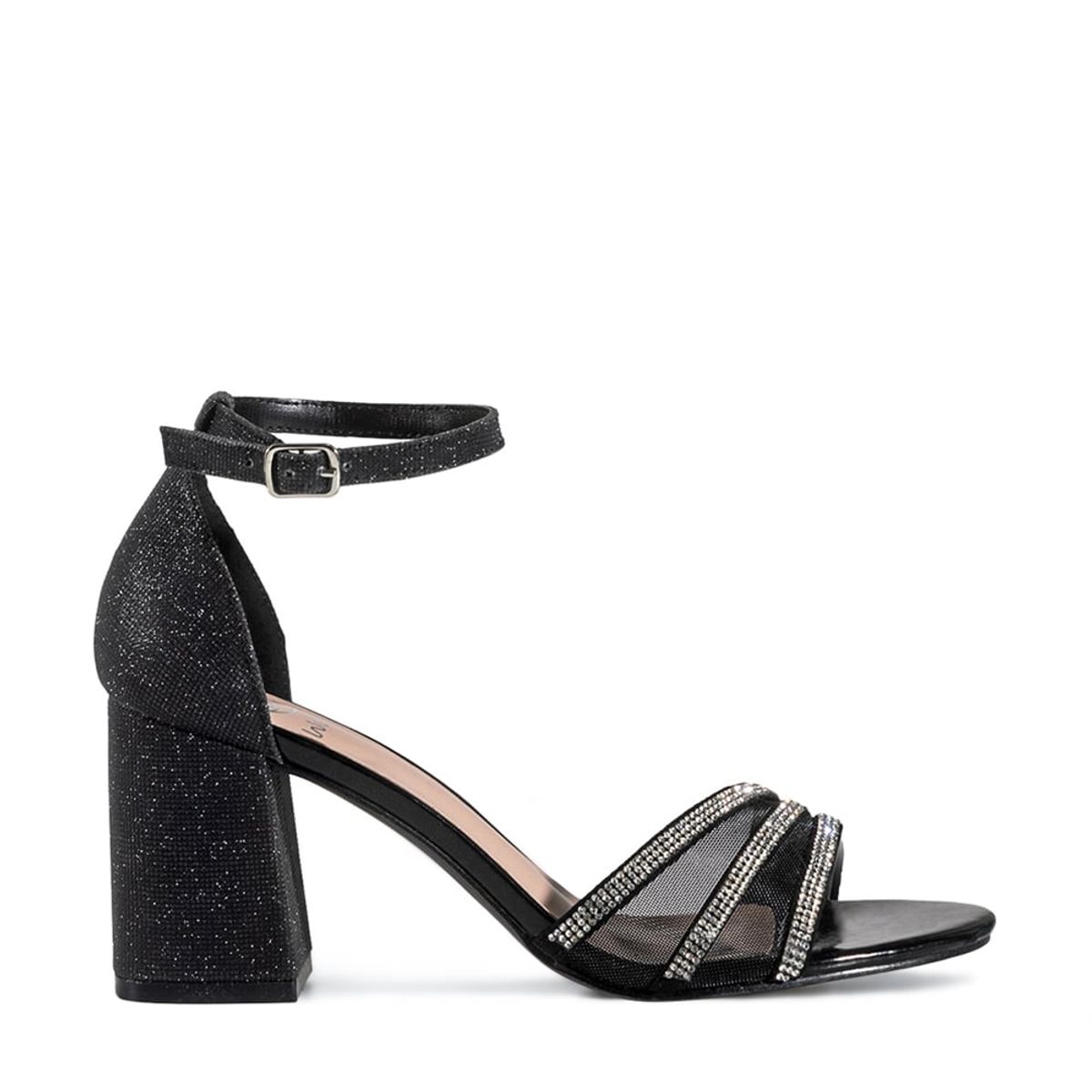 WEIDE - Sandalia Taco Negro Fiesta QIU296 Weide