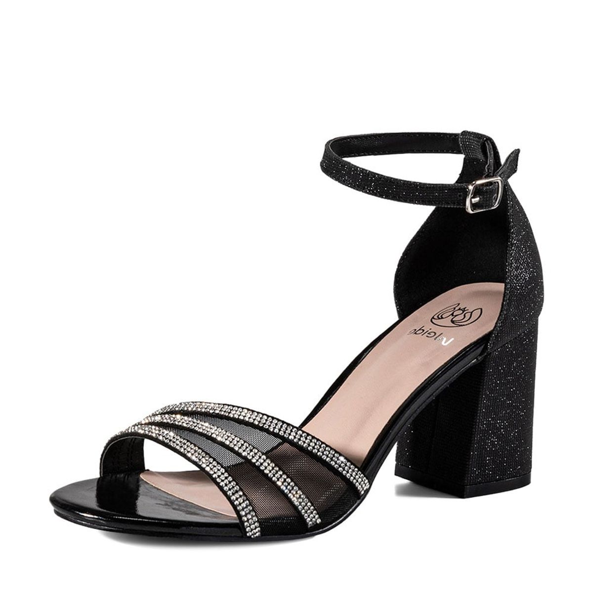 WEIDE - Sandalia Taco Negro Fiesta QIU296 Weide