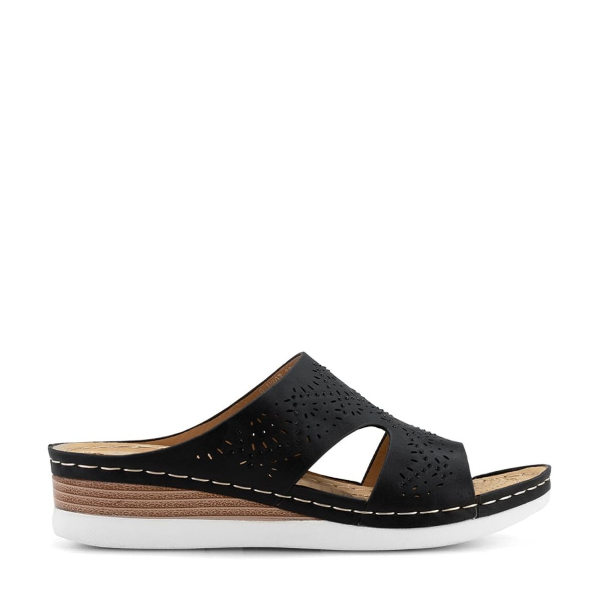 WEIDE - Sandalia Plataforma Negro Casual QIU307 Weide