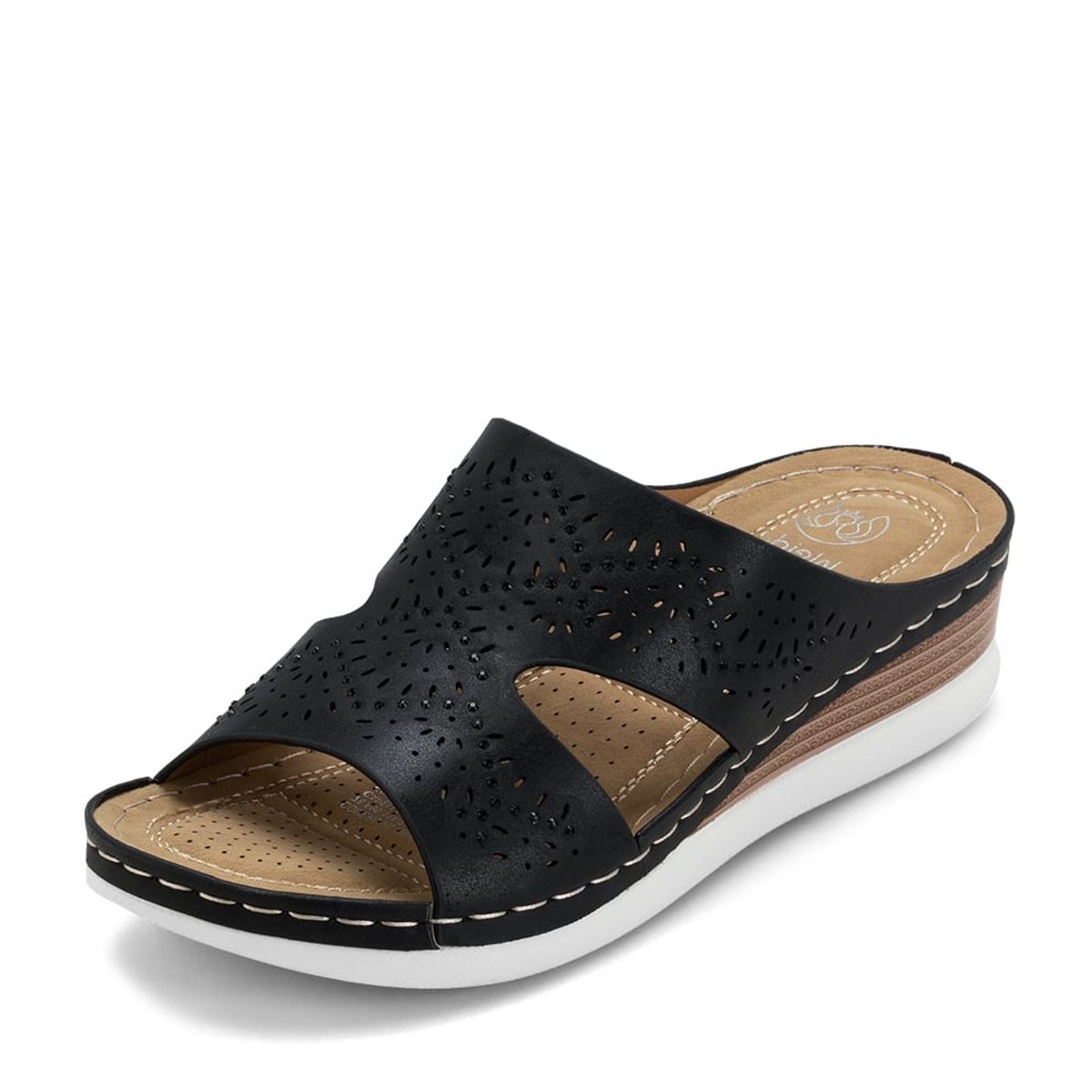 WEIDE - Sandalia Plataforma Negro Casual QIU307 Weide