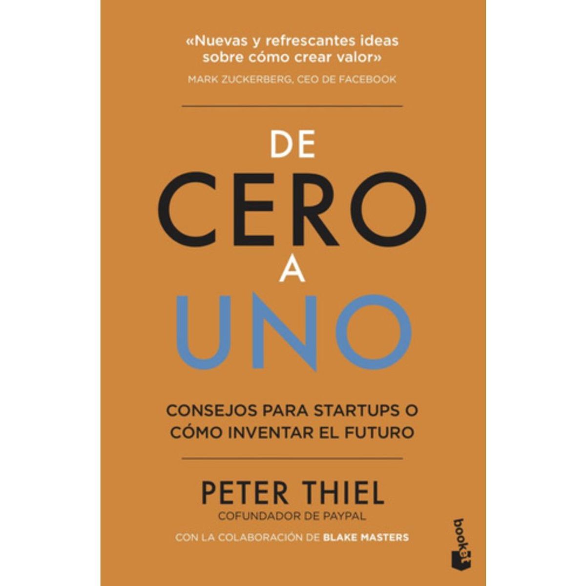 BOOKET - Libro De Cero A Uno - Peter Thiel