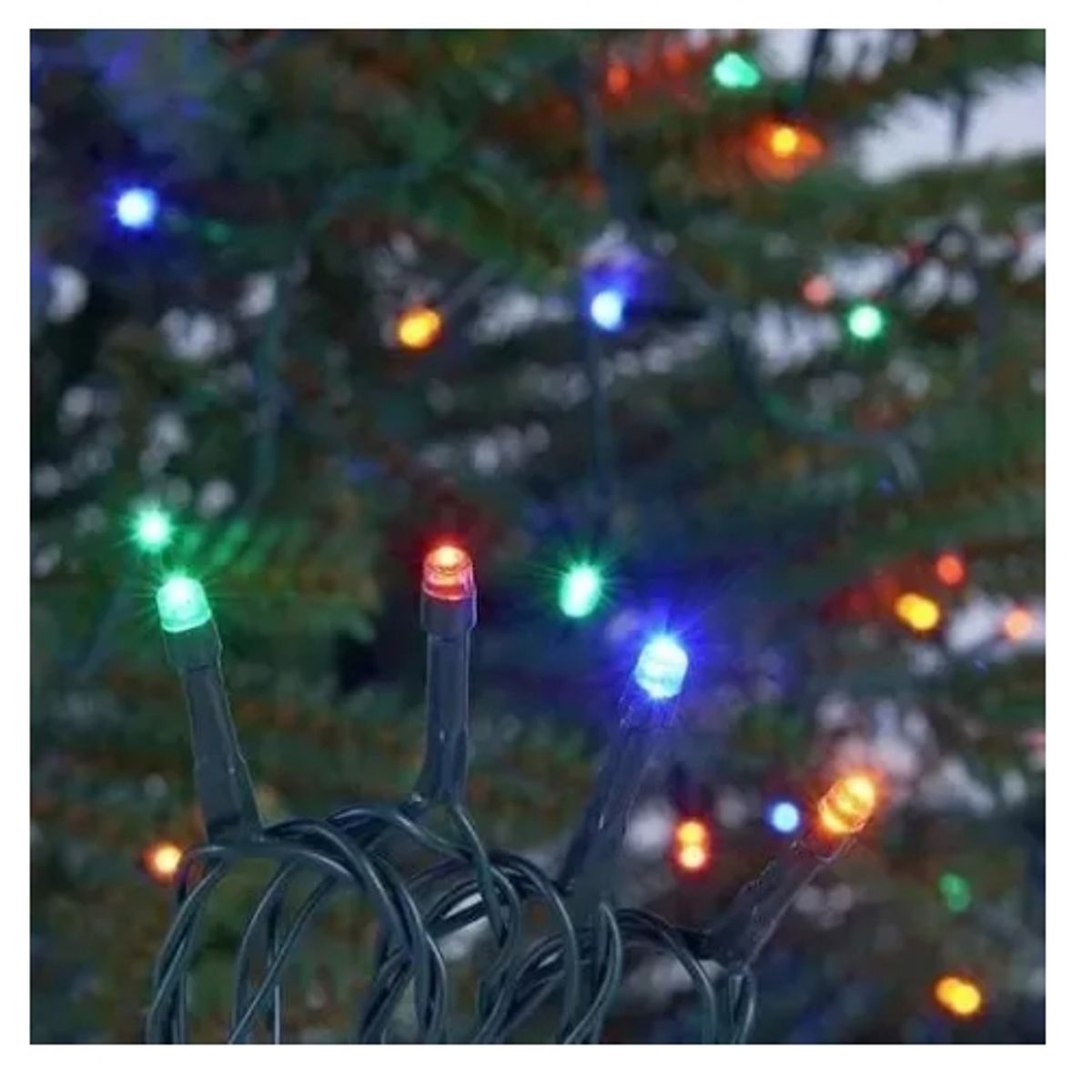 CASA JOVEN - Guirnalda De Luces Navideñas 100 Luces Multicolor Navidad